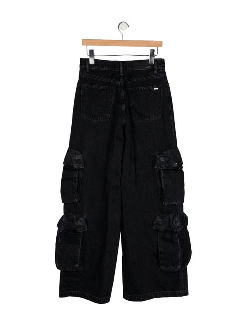Amiri High-Rise Wide Leg Jeans