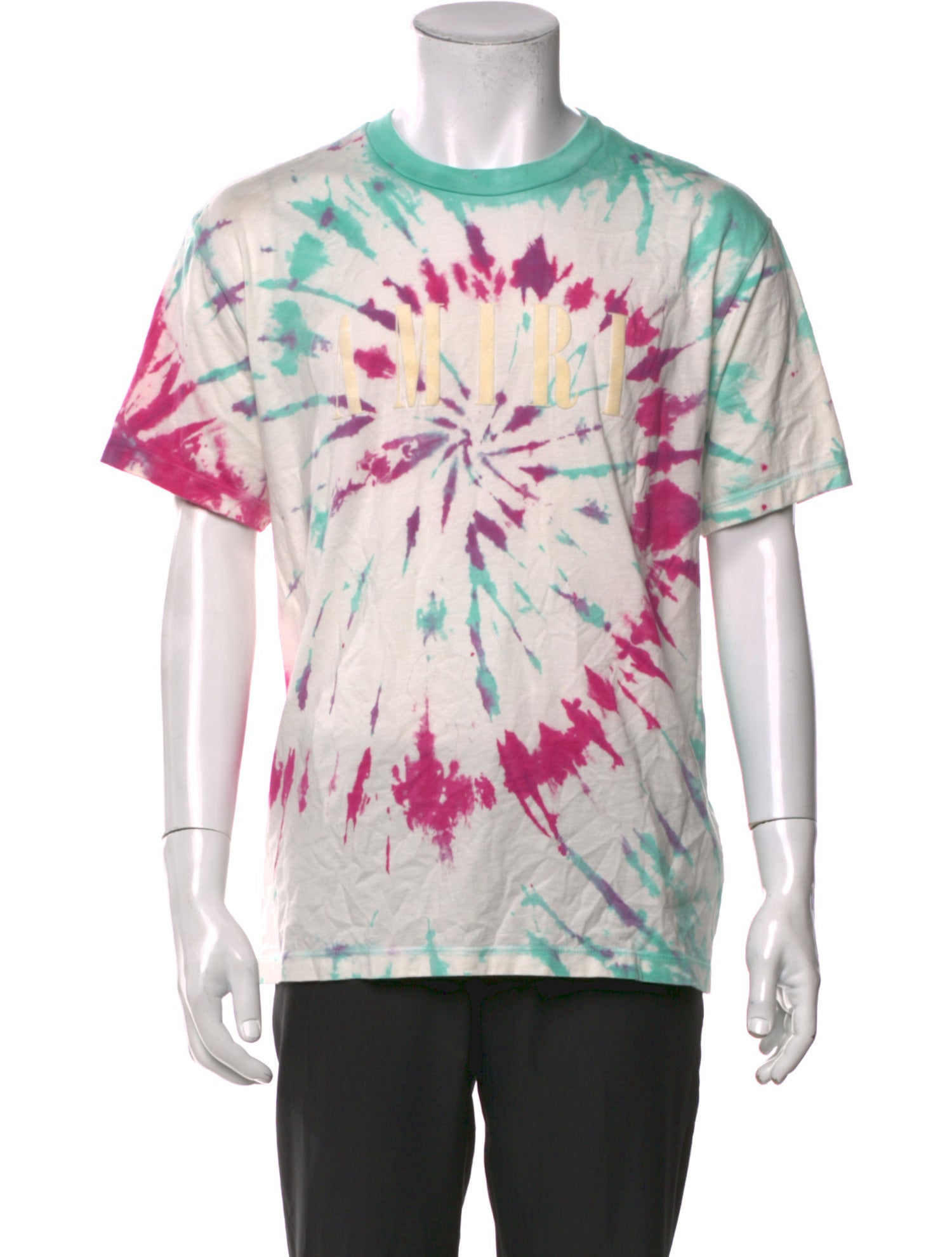Amiri Tie-Dye Print Short Sleeve Shirt