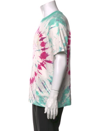 Amiri Tie-Dye Print Short Sleeve Shirt