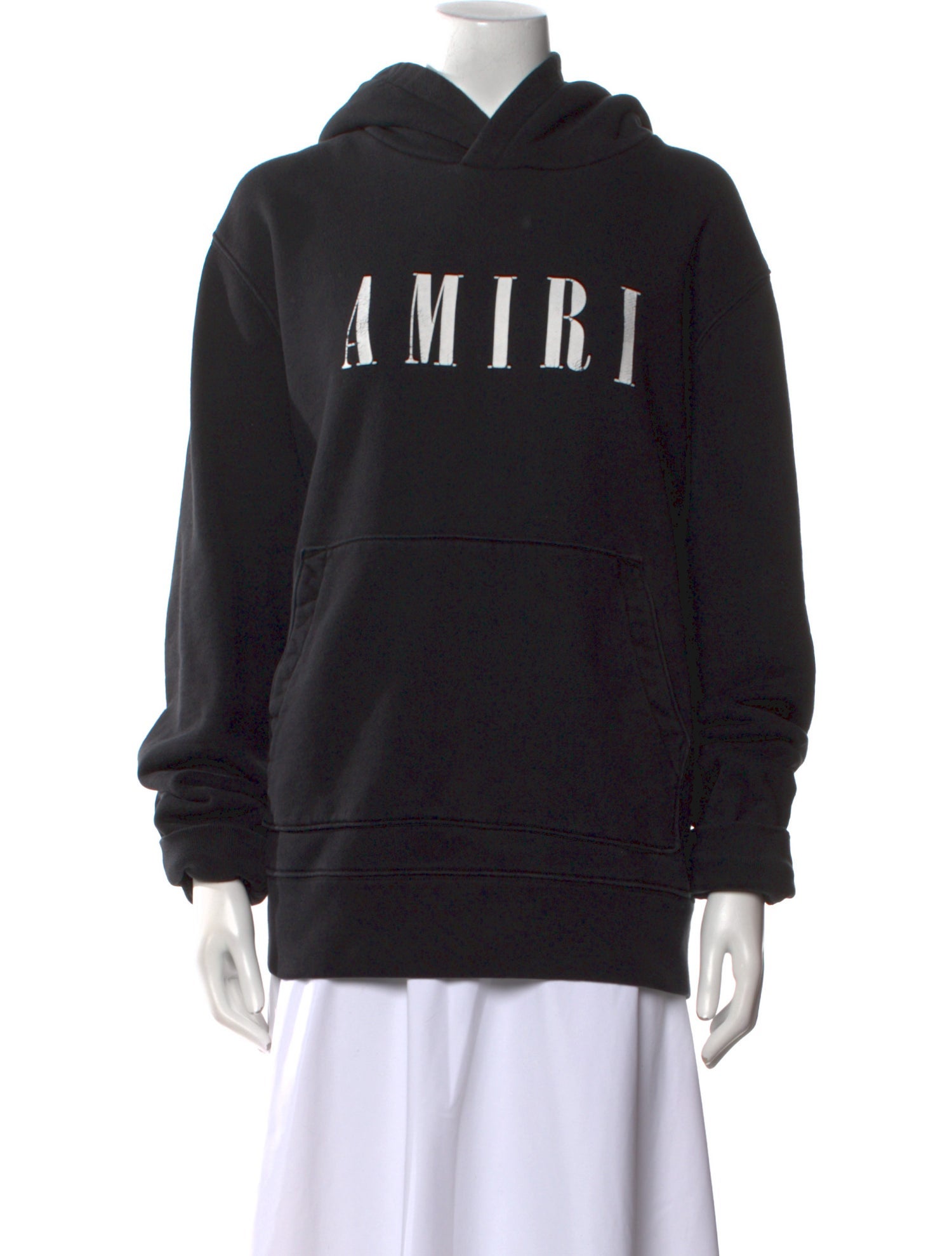 Amiri Black Pullover Hoodie Graphic Print Sweatshirt