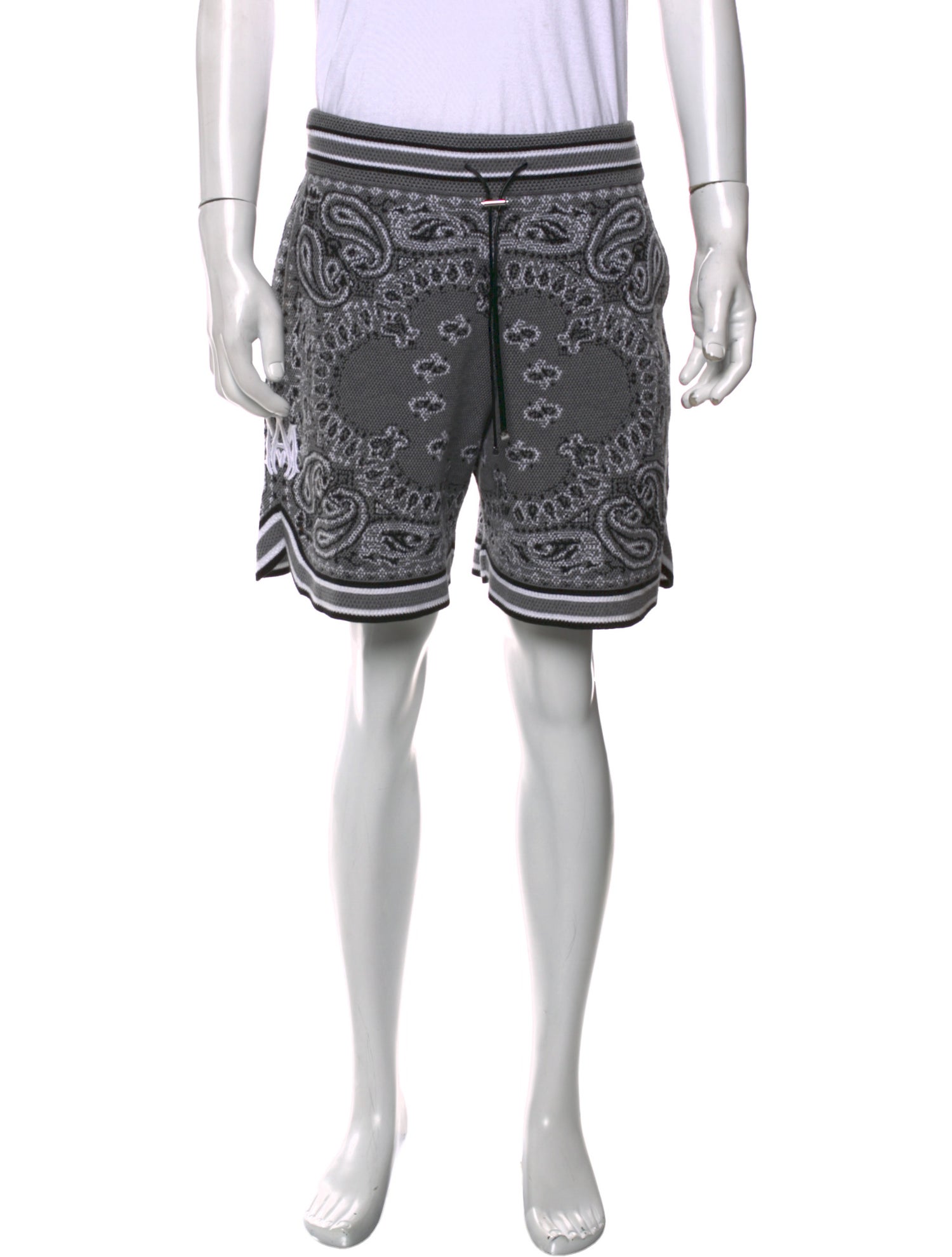 Amiri Paisley Print Jogger Shorts