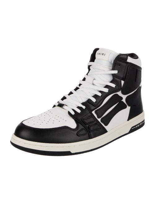 Amiri Leather Colorblock Pattern Sneakers