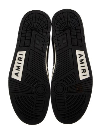 Amiri Leather Colorblock Pattern Sneakers