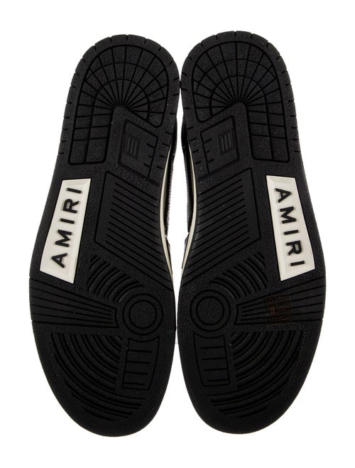 Amiri Leather Colorblock Pattern Sneakers