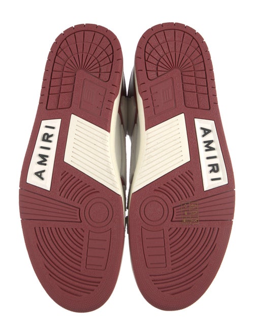 Amiri Leather Colorblock Pattern Sneakers