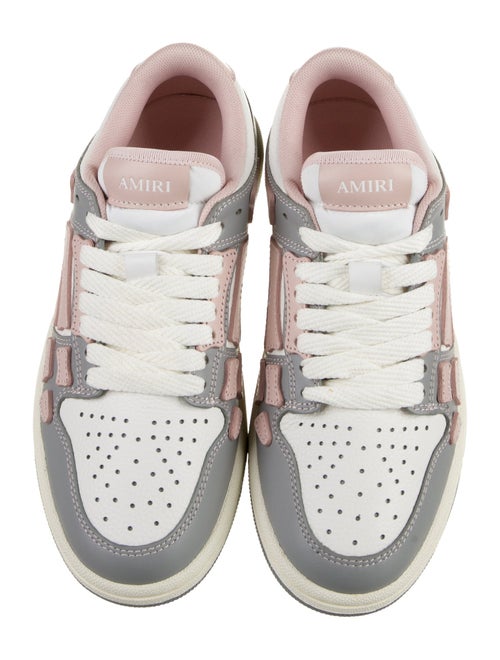 Amiri Leather Colorblock Pattern Sneakers