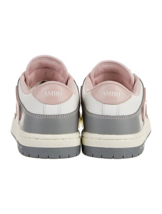 Amiri Leather Colorblock Pattern Sneakers