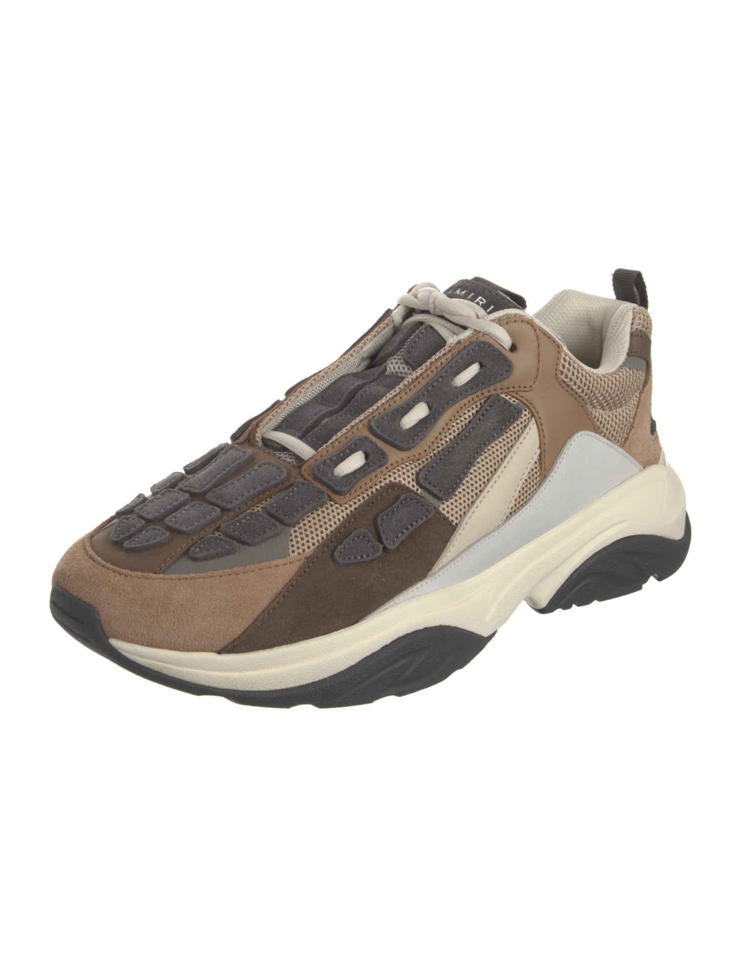 Amiri Suede Colorblock Pattern Athletic Sneakers w/ Tags