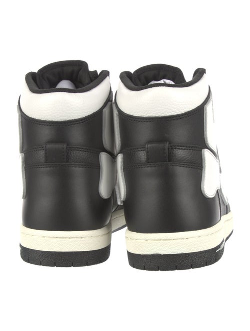 Amiri Leather Colorblock Pattern Sneakers