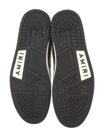 Amiri Leather Colorblock Pattern Sneakers