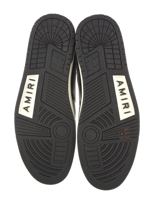 Amiri Leather Colorblock Pattern Sneakers