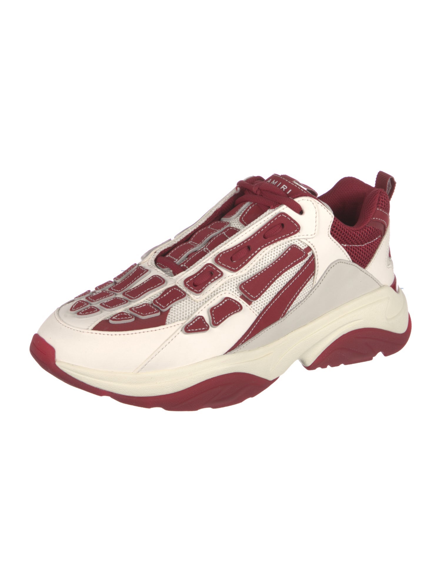 Amiri Leather Printed Athletic Sneakers w/ Tags