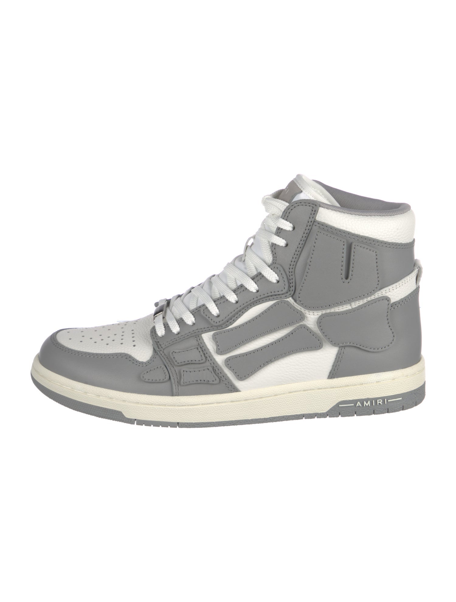 Amiri Leather Colorblock Pattern Sneakers w/ Tags