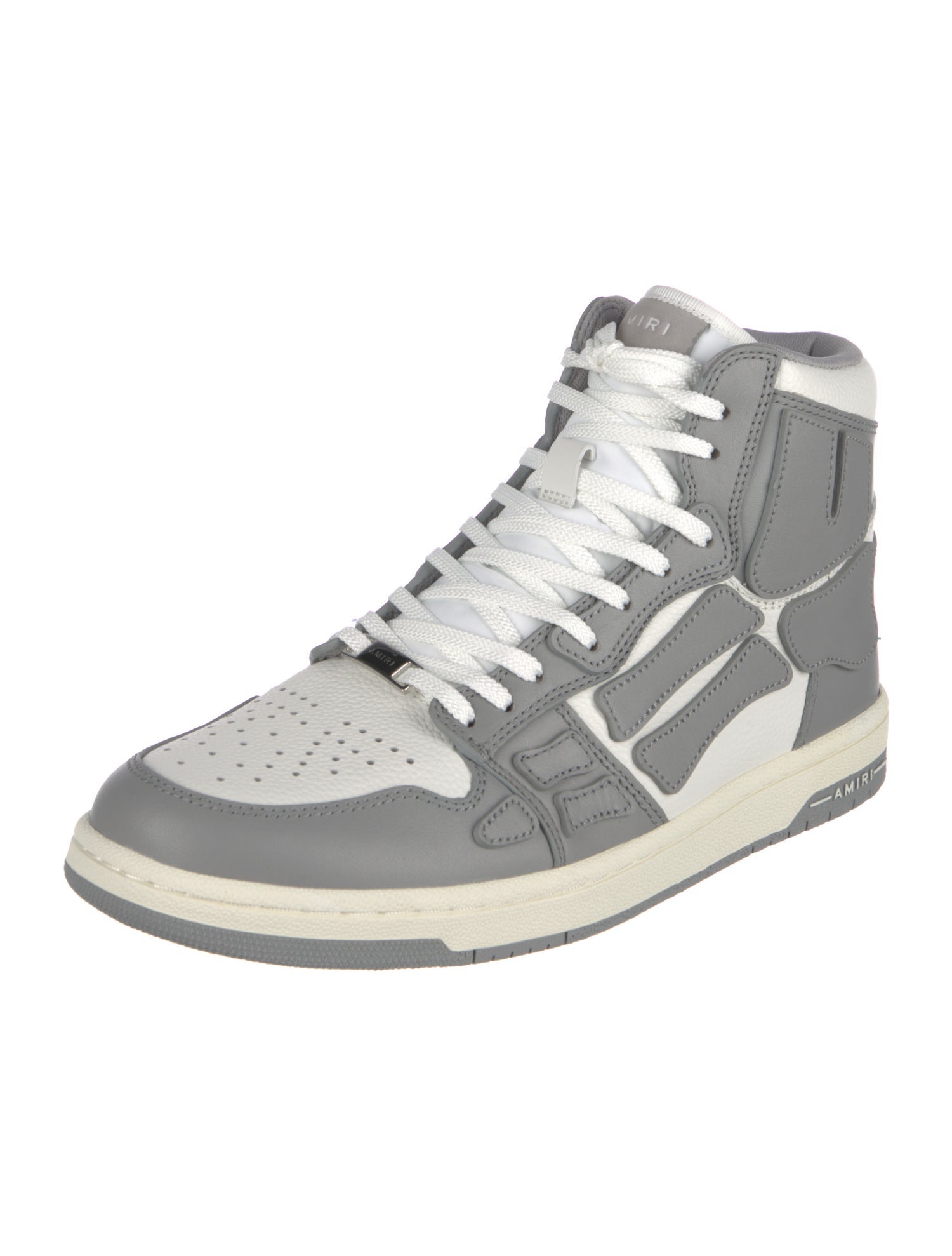 Amiri Leather Colorblock Pattern Sneakers w/ Tags