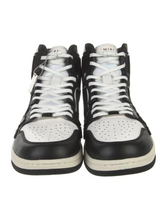 Amiri Leather Colorblock Pattern Sneakers