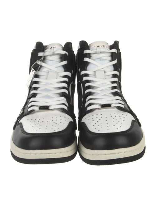 Amiri Leather Colorblock Pattern Sneakers