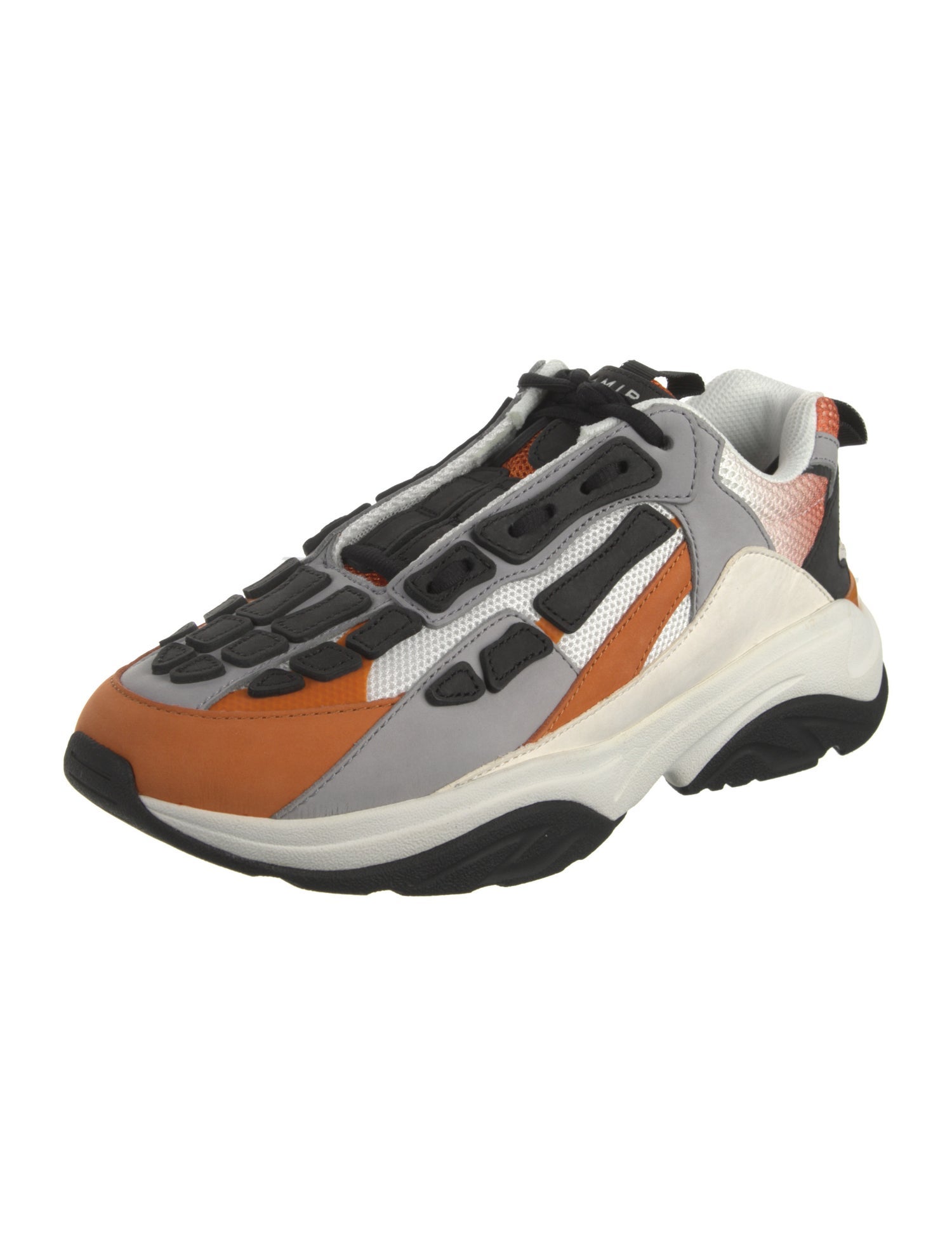 Amiri Mesh Colorblock Pattern Athletic Sneakers