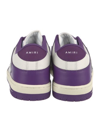 Amiri Leather Colorblock Pattern Sneakers