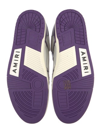 Amiri Leather Colorblock Pattern Sneakers