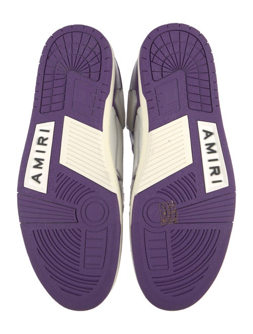 Amiri Leather Colorblock Pattern Sneakers