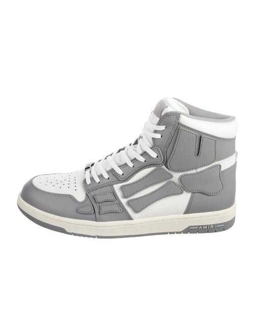 Amiri Leather Colorblock Pattern Sneakers