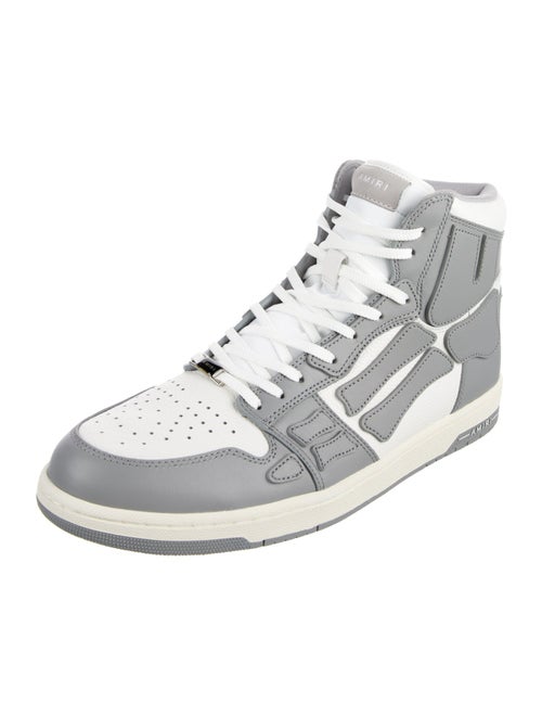 Amiri Leather Colorblock Pattern Sneakers