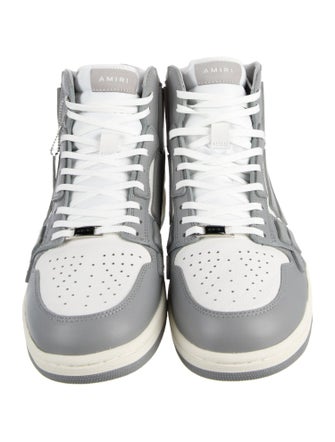 Amiri Leather Colorblock Pattern Sneakers
