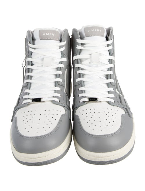 Amiri Leather Colorblock Pattern Sneakers