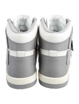 Amiri Leather Colorblock Pattern Sneakers