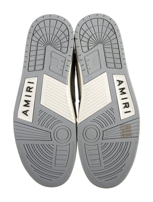 Amiri Leather Colorblock Pattern Sneakers