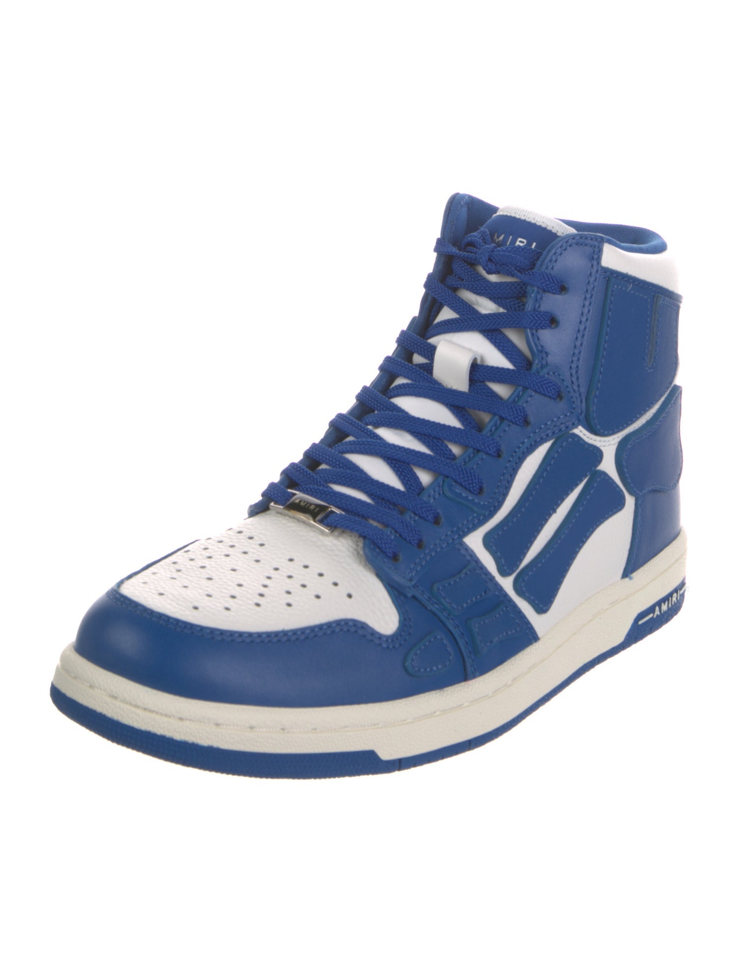 Amiri Leather Colorblock Pattern Sneakers w/ Tags