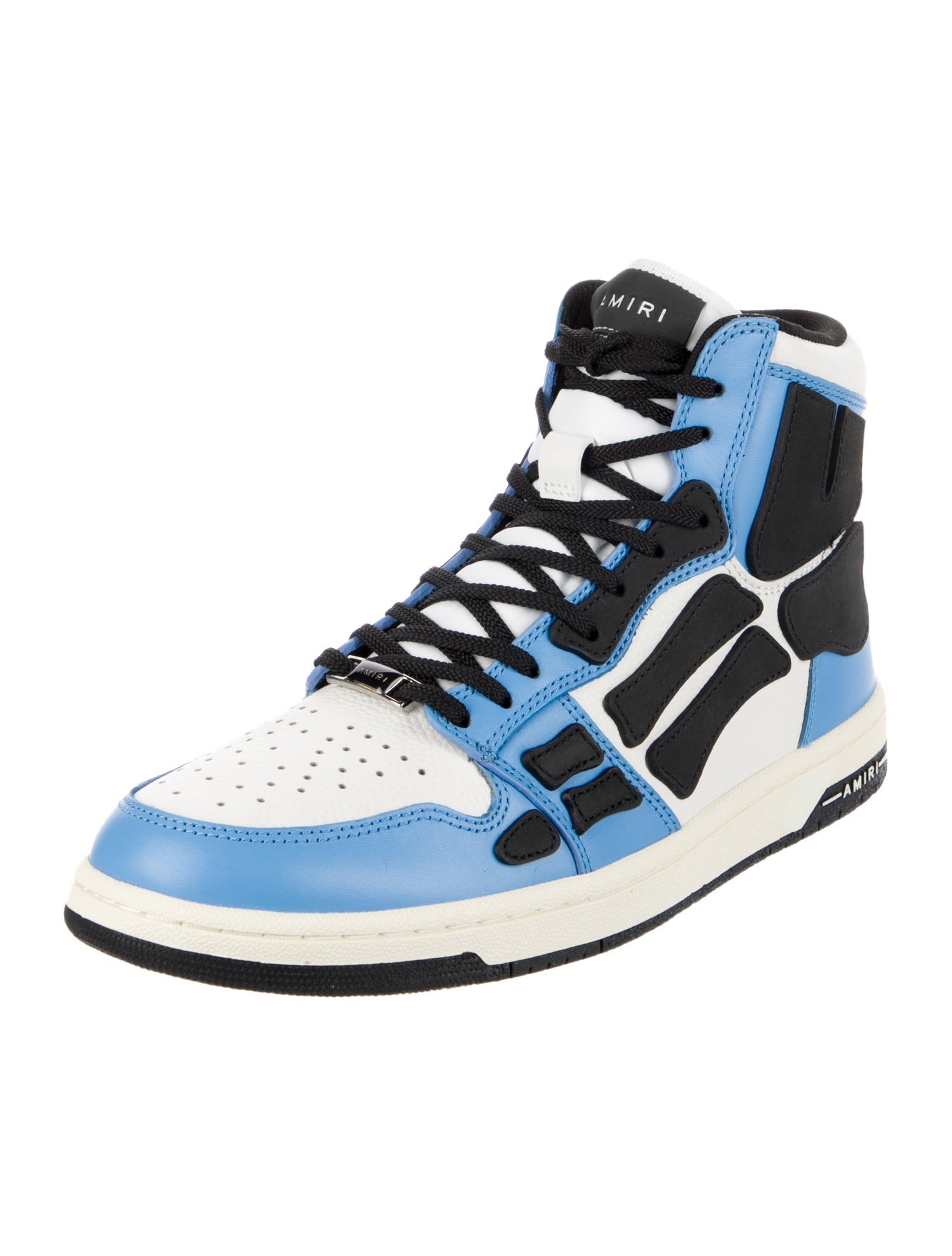 Amiri Leather Colorblock Pattern Sneakers w/ Tags