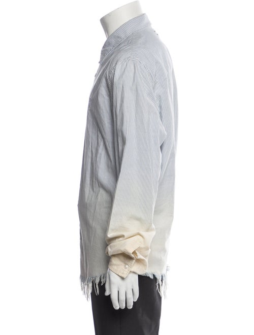 Amiri Striped Long Sleeve Denim Shirt