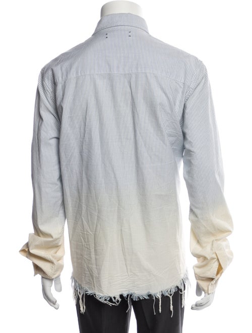 Amiri Striped Long Sleeve Denim Shirt