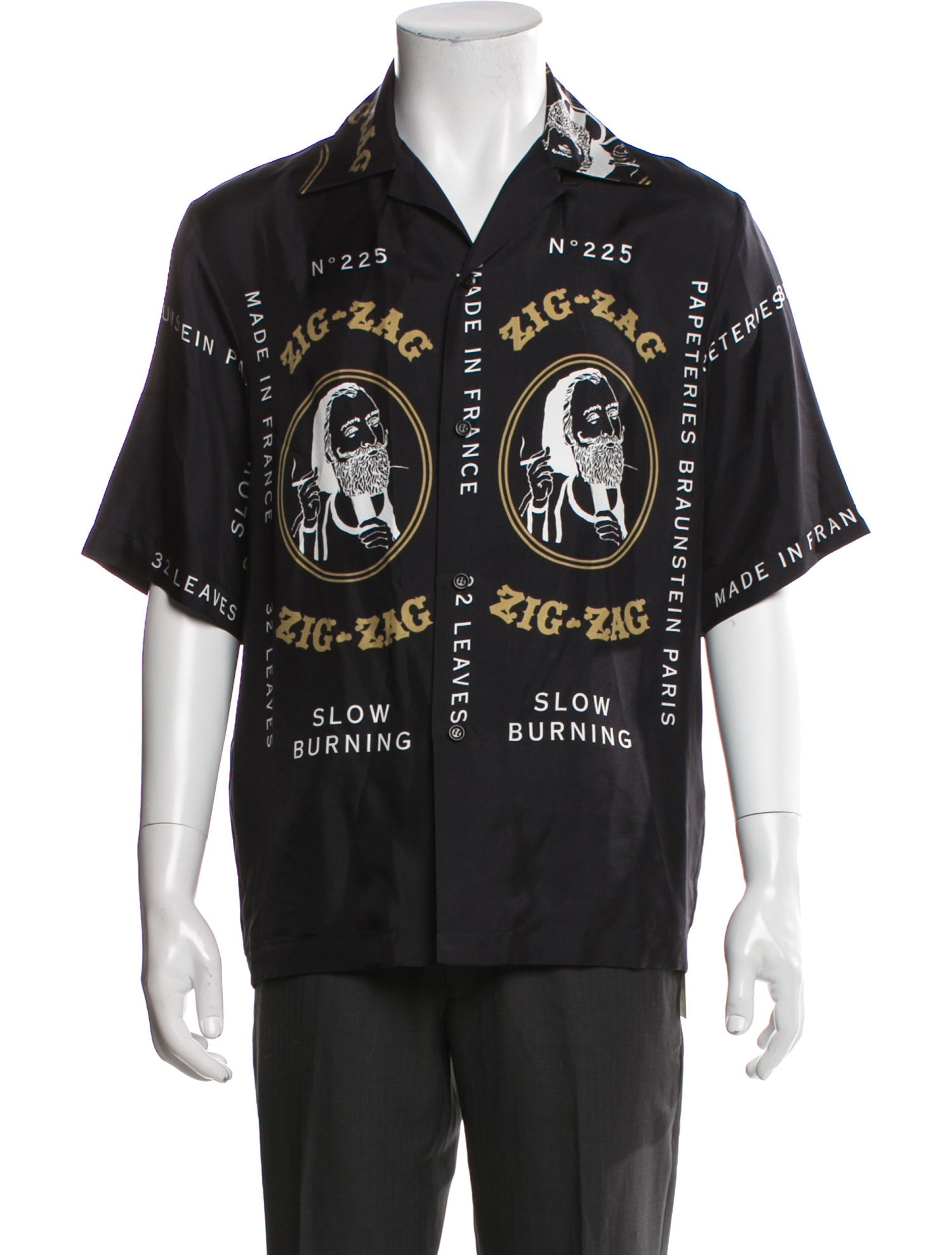 Amiri 'Zig Zag' Silk Shirt