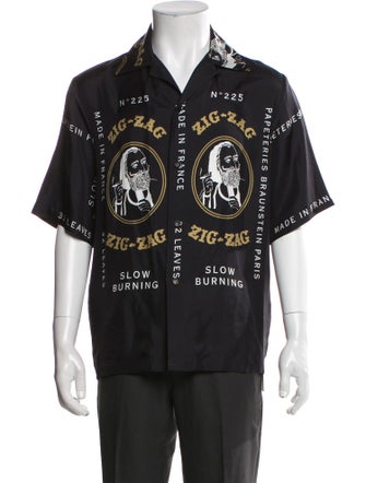 Amiri 'Zig Zag' Silk Shirt