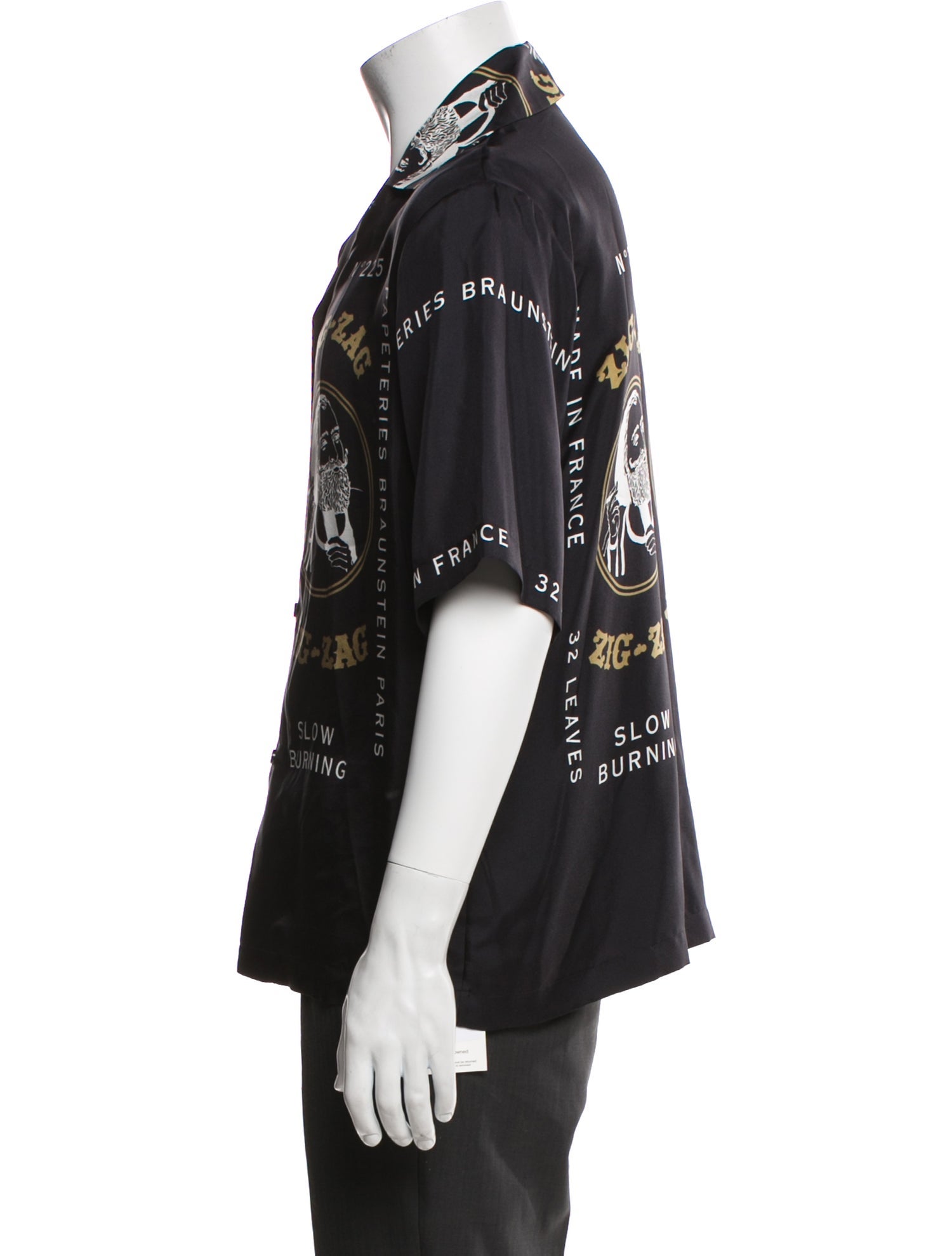 Amiri 'Zig Zag' Silk Shirt