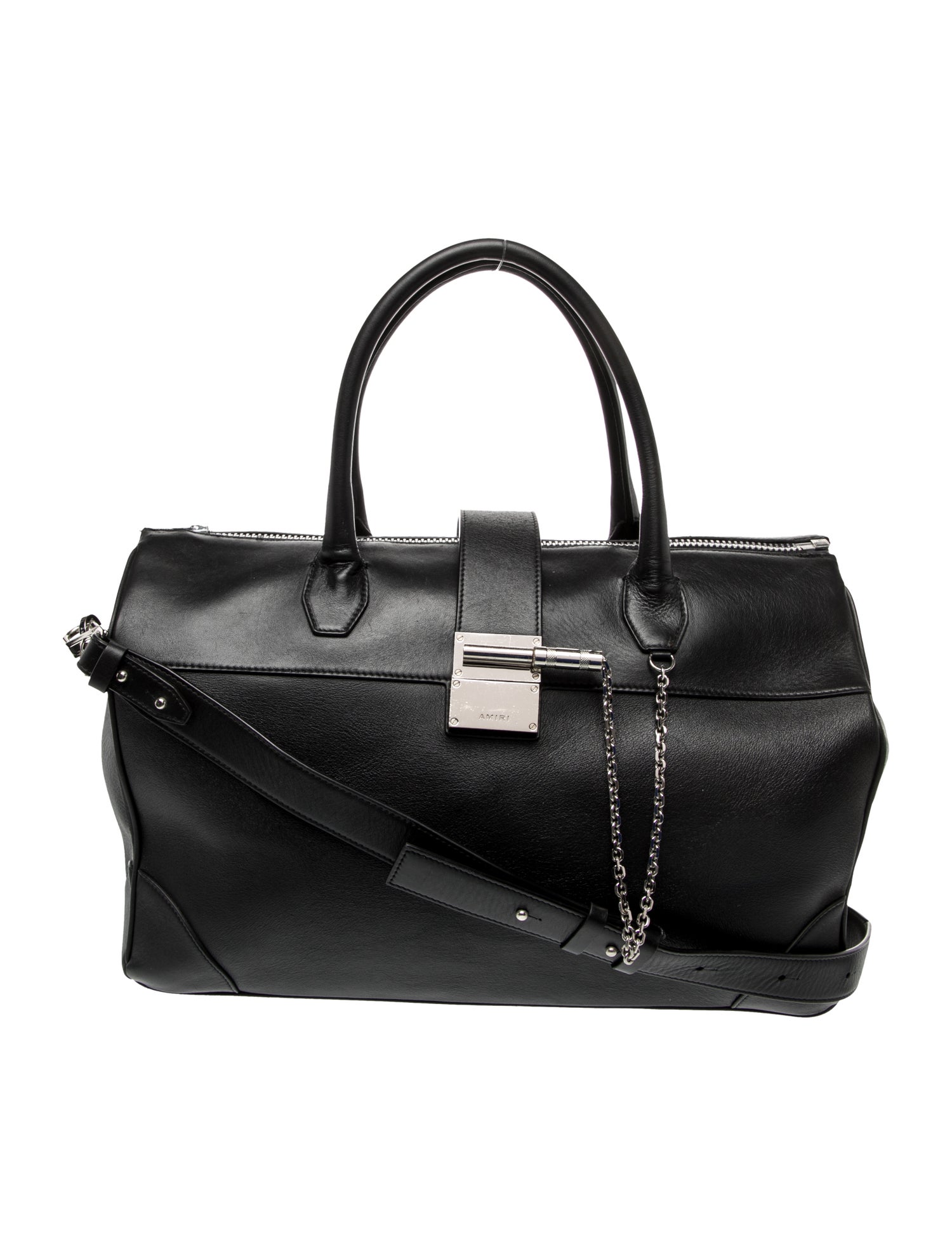 Amiri Leather Top Handle Bag