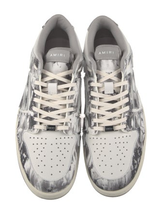 Amiri Leather Printed Sneakers