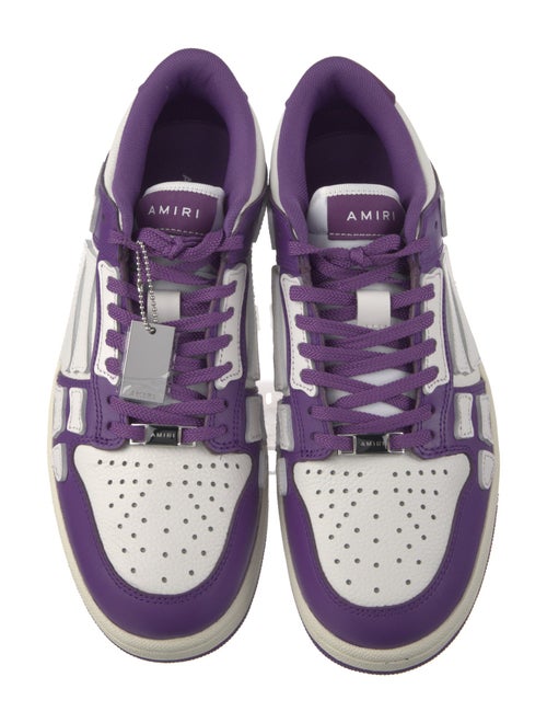 Amiri Leather Colorblock Pattern Sneakers