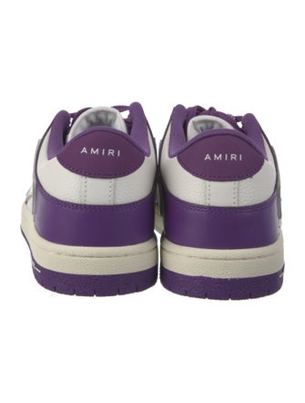 Amiri Leather Colorblock Pattern Sneakers