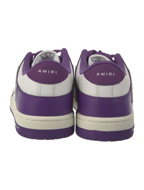 Amiri Leather Colorblock Pattern Sneakers