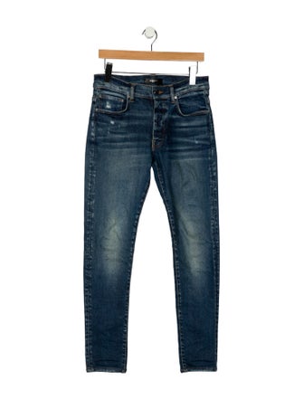 Amiri Mid-Rise Straight Leg Jeans