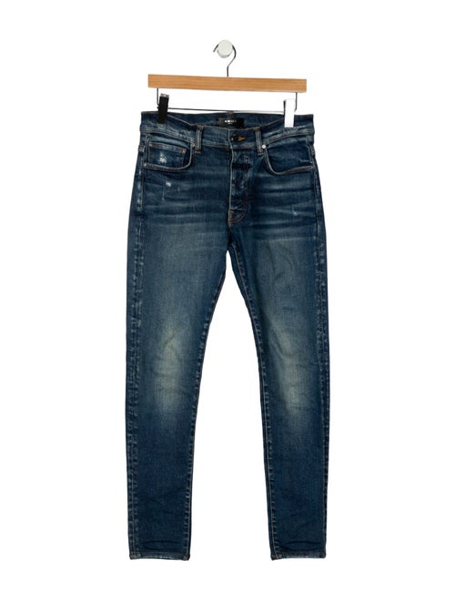 Amiri Mid-Rise Straight Leg Jeans