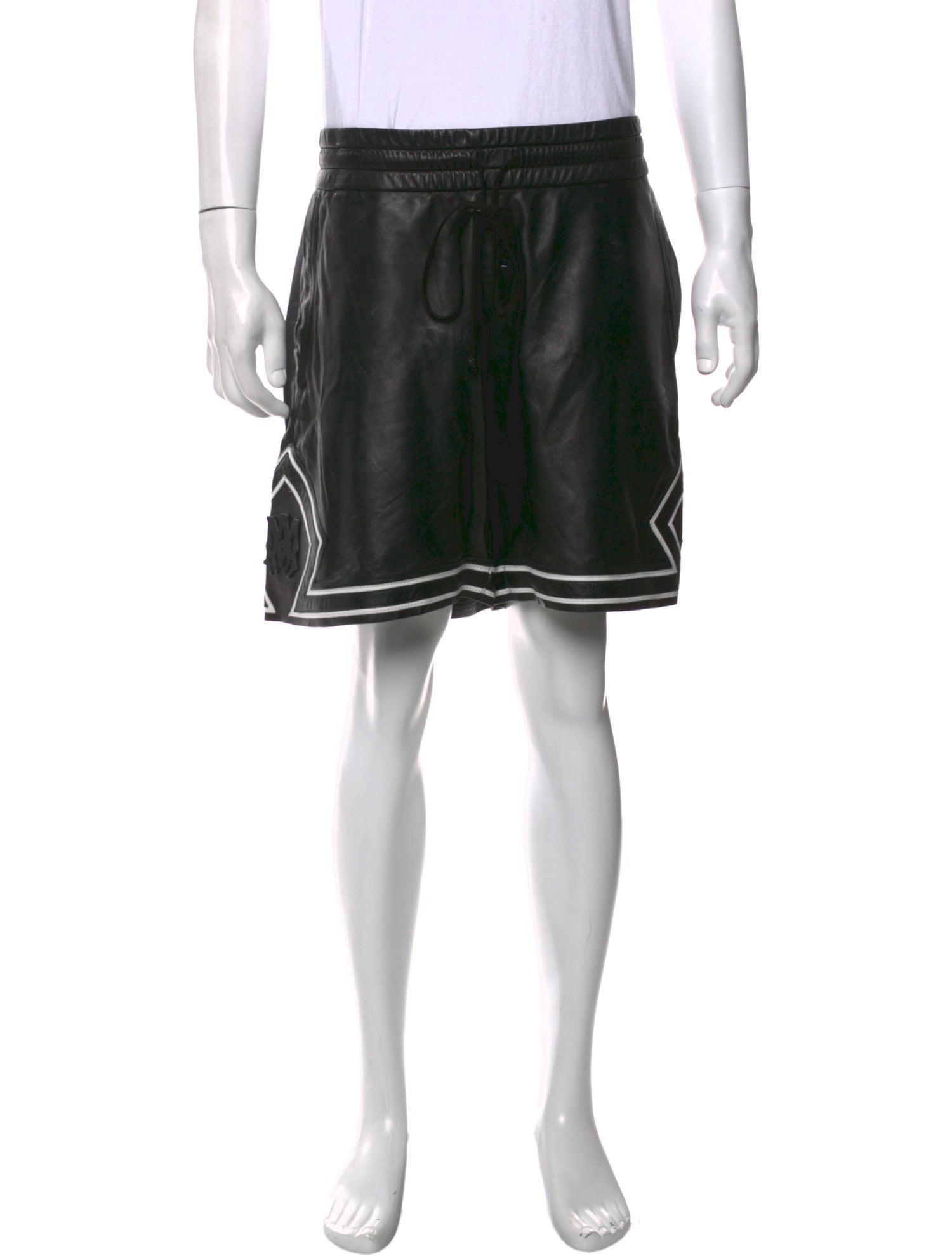 Amiri Leather Athletic Shorts