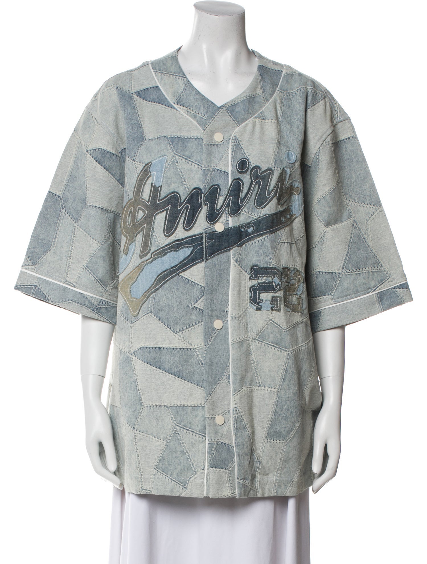 Amiri Printed V-Neck Tunic