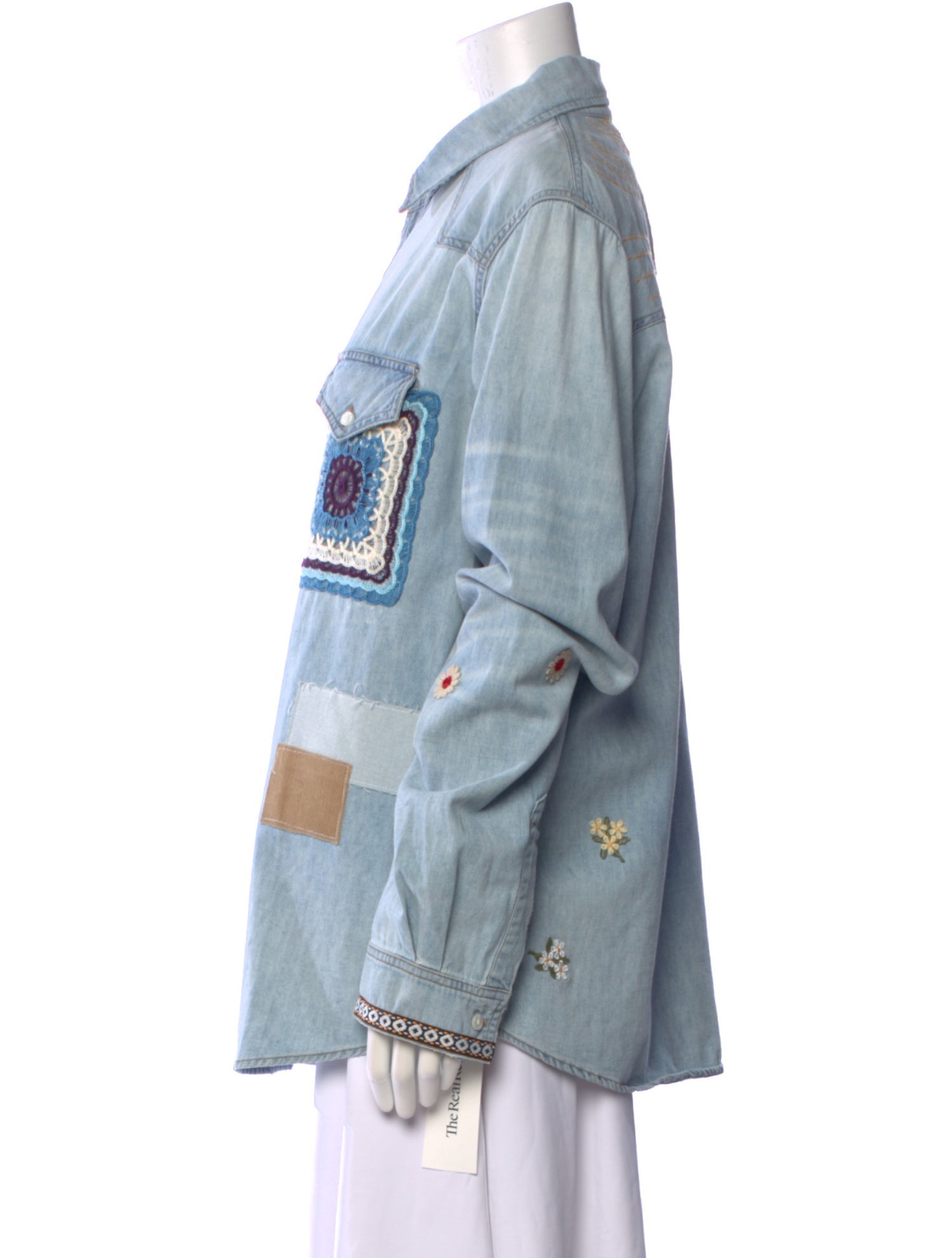 Amiri Long Sleeve Button-Up Top