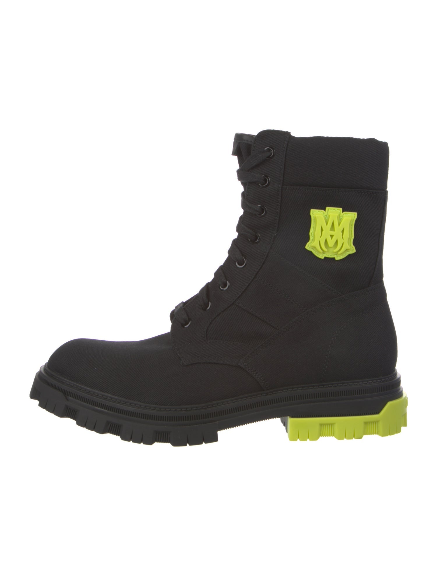 Amiri Canvas Lace-Up Boots