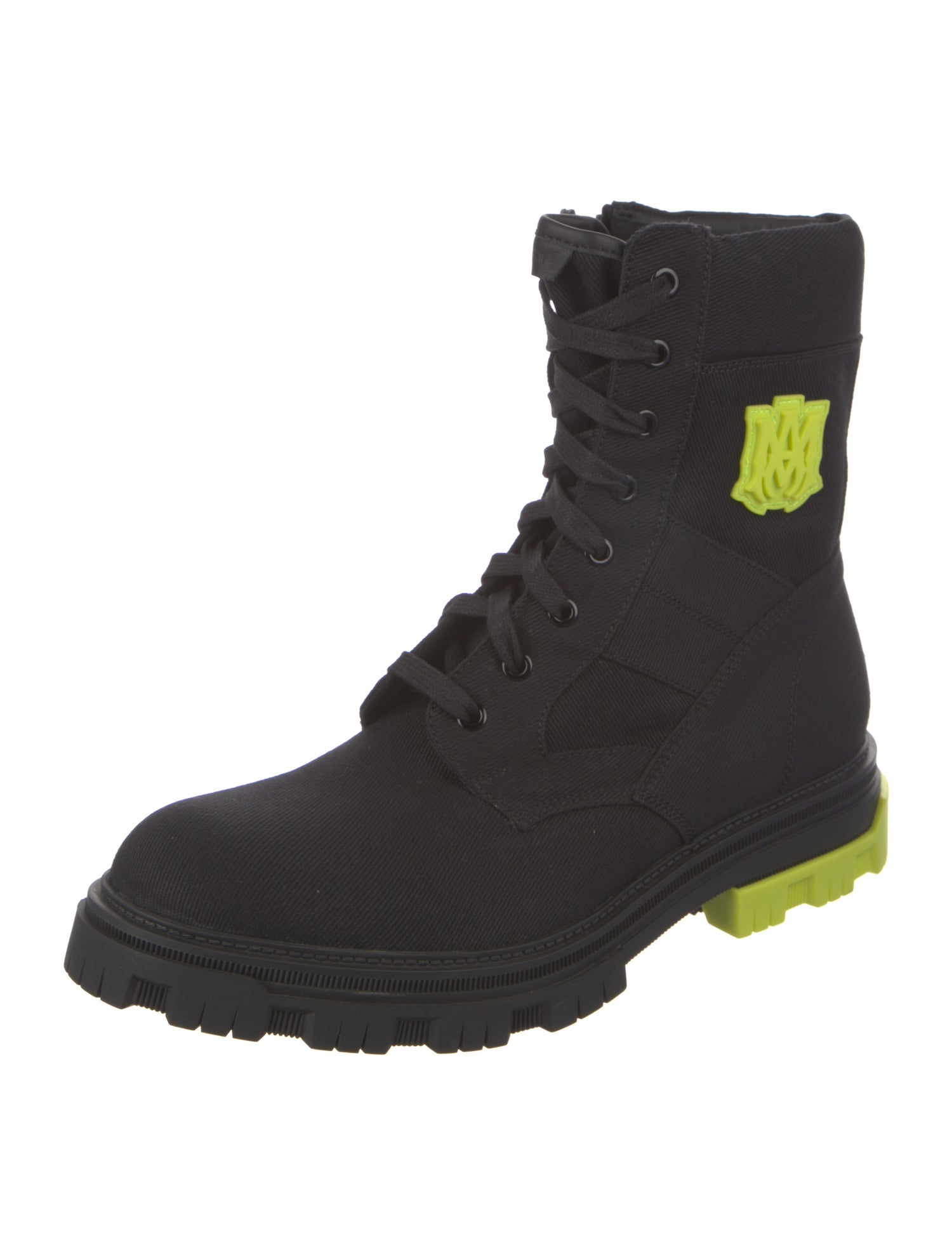 Amiri Canvas Lace-Up Boots