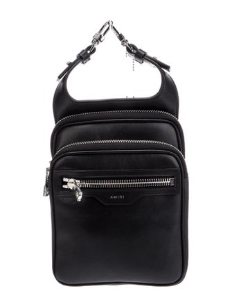 Amiri Leather Top Handle Bag